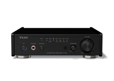 【中古】（新古品） TEAC(ティアック) 人工知能学-303-B 黒いこと USB DAC/ステレオプリメインアンプ/受話器アンプリファイアー 小型パウダーコンパクト/Bluetooth/HDMI-CEC ARC/eARC/MQA/ハイレゾ
