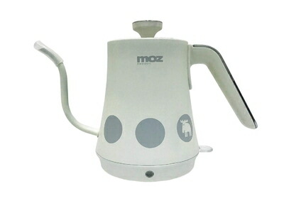 【中古】（新古品） moz ドリップ 電気ケトル ステンレス 空焚き防止 モズ EF-LC30 (ホワイト)
