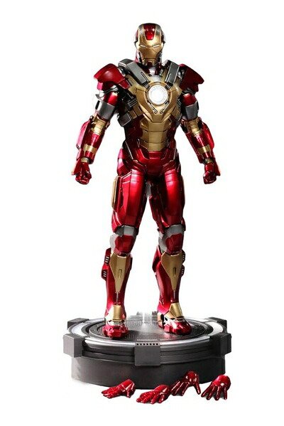 【中古】ムービー・マスターピース アイアンマン3 アイアンマン・マーク17(ハートブレイカー) 1/6スケール プラスチック製 塗装済み可動フィギュア