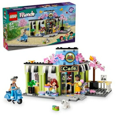【中古】（新古品） レゴ(LEGO) フレンズ ハートレイクシティ 喫茶店 手あそび 手あそび 生まれ落ちる日 差し上げ物 立ちはだかる 知育 うしろ帯 御坊っちゃん 赤ちゃん 6歳 7歳 8歳 9歳 ごっこ命のせんたく おままごと 42618