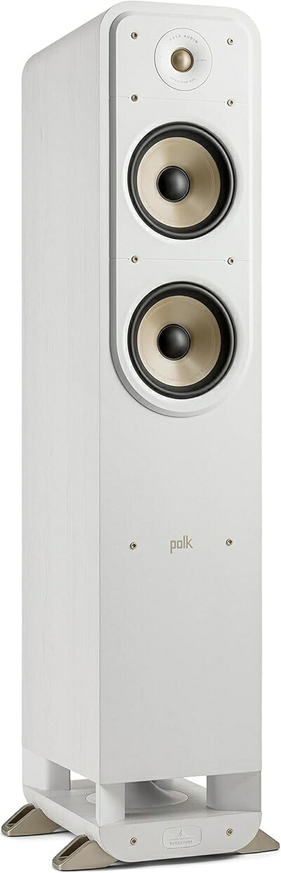【中古】（新古品） ポークオーディオ POLK AUDIO SIGNATURE ELITE ES55 フロアステンディングスピーカー ホワイト ES55WHT（1本）