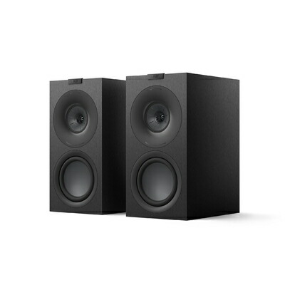 【中古】（新古品） KEF Q Concerto Meta HiFi スピーカー | Q コンチェルト| サテンブラック | ペア | 3ウェイ・ブックシェルフ型スピーカー | 第9世代Qシリーズ | 音楽 | レコード| インテリア | マグネットグリル 1ペア付