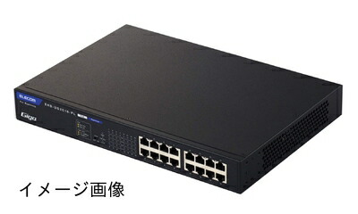 【新古品】 エレコム 法人用ノン・インテリジェントスイッチングハブ Gigabit相応う PoE 16界面 ワット数内蔵模範例 小型筐体 気違い受け答え  EHB-UG2C16-PL パソコン・周辺機器-スイッチングハブ-ネットワーク機器