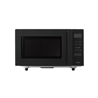 【中古】（新古品） ツインバード オーブンレンジ 16L フラットテーブル ヘルツフリー 100～200℃ 赤外線センサー 電子レンジ お手入れ簡単 ブラック DR-E216B