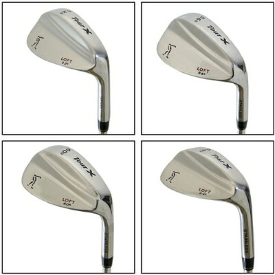 【中古】（新古品） Tour X ウェッジ Tour X Stainless Wedge【USAひな型】 (右, トゥルーテンパー製事あたらしいスチール写真, Regular, 60度)