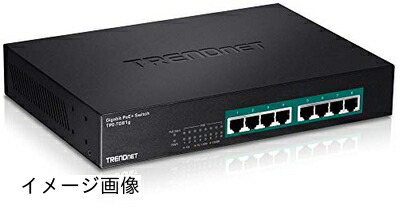 【新古品】 TRENDnet TPE TG81g GREENnet PoE+ Switch - Switch - 8 x 10/100/1000 (PoE+) - desktop, rack-mountable - PoE+ - AC 90 - 260 V