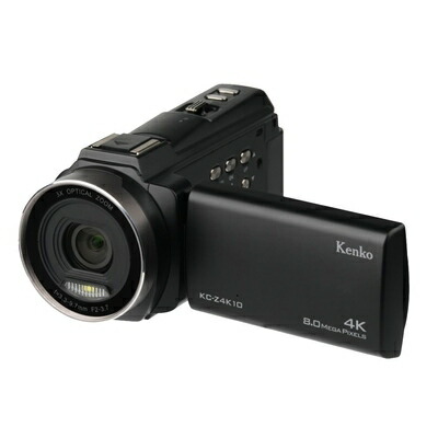 【中古】 ケンコー 4Kビデオカメラ KC-Z4K10 光学3倍ズーム 3.0インチ液晶モニター タッチパネル