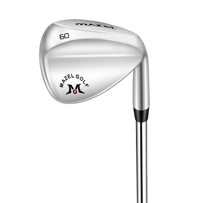 【中古】（新古品） MAZEL (マゼル) FORGED 鍛えるゴルフサンドウェッジ メンズ 右利き 屋根裏部屋角:48度、50度、52度、54度、56度、58度、60度 ワイドソールウェッジ (ステンレス鋼鋼（しろがね色）, Rフレックス, 60, 度, 右利き)