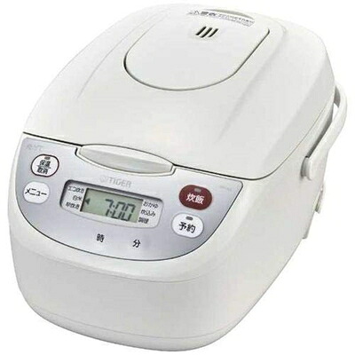 【中古】（新古品） タイガー マイコン炊飯ジャー（5.5合炊き） ホワイトTIGER 炊きたて JBH-G102W
