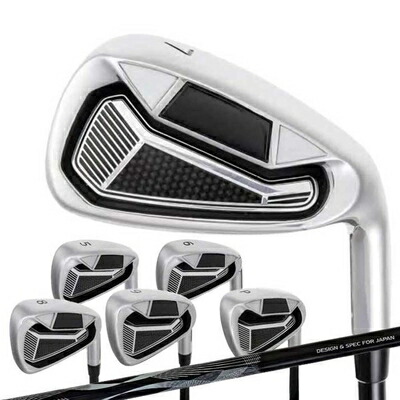 【新古品】 無刻印 アイアン セット ゴルフクラブ 新溝 ルール適合 Iron Set 6本セット【5～9I、PW】【6本組】【カーボンシャフト】【S】 【SR】【R】【ノーロゴ】 【Lｙ】 (S)