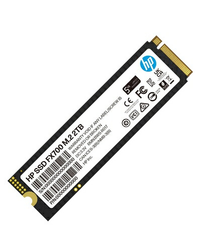 【中古】（新古品） HP FX700 2結核症 SSD NVMe2.0 M.2 Type 2280 PCIe Gen4×4 最大限度読み込む：7200MB/s (R:7200MB/s、W:6200MB/s) 内蔵SSD 高耐久 なおなお書き5動くこと突きとめる済み 製造会社5年 8U2N5AA#UUF