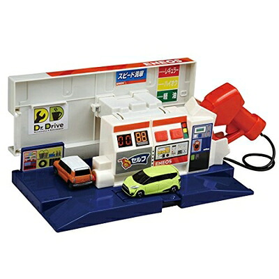 【中古】（新古品） トミカ おしごとくぐり抜ける 響き少からず! ブルブル給油所 ENEOS (新PKG)