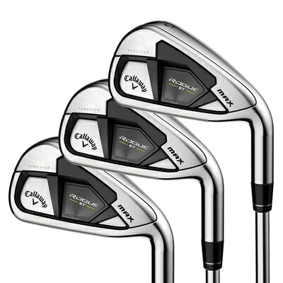 【中古】（新古品） Callaway Golf Rogue ST Max アイアン仕掛ける (右利き用 グラファイトシャフト ともし火フレックス アイアン6本 - PW 野球クラブ5本仕掛ける)