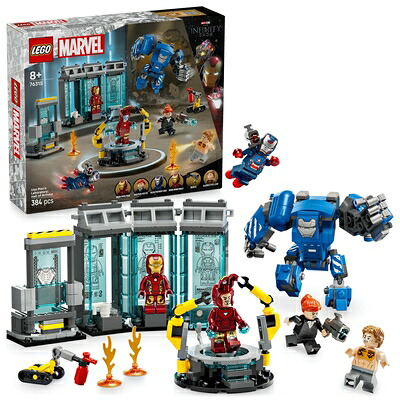【中古】レゴ(LEGO) マーベル アイアンマン・科学研究所：ホール・オブ・アーマー 手あそび 手あそび 生まれ落ちる日 差し上げ物 差しつかえる 御坊っちゃん お姉さん お子さん 8歳 9歳 10歳 小学生 マーベル グッズ 図形 76315 ブロック-おもちゃ
