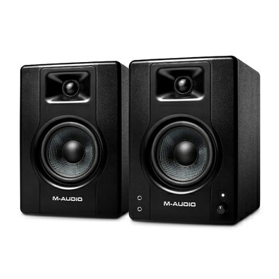 【中古】 M-Audio モニタースピーカー 大型アクティブスピーカー pc スピーカー ゲーミング 音楽制作 RCA入力端子 L/Rペア 120W 4インチ BX4