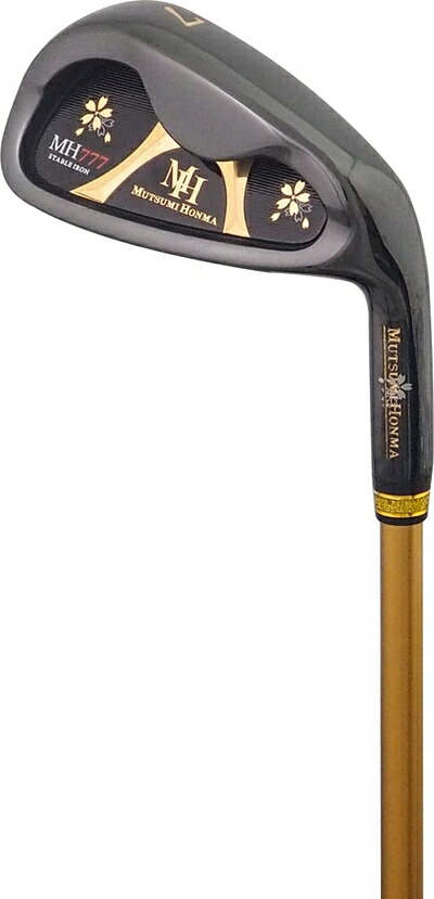 【中古】（新古品） MUTSUMI HONMA ムツミ ホンマ 本間睦 MH-777 ワンレングスアイアン 黒いことIP 6本組 (#5-9.PW) 一風変わった炭素 (SR)