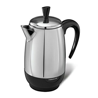 【中古】（新古品） Farberware FCP280 8-Cup Percolator, Stainless Steel, Logo Design May Vary by Spectrum