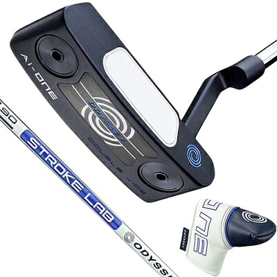 【新古品】 オデッセイ(ODYSSEY) 右用 パター AI-ONE DOUBLE WIDE クランクホーゼル (ピンタイプ STROKE LABシャフト SL90(スチール) 34インチ) スチール メンズ｜ベアホームズ 20,158円