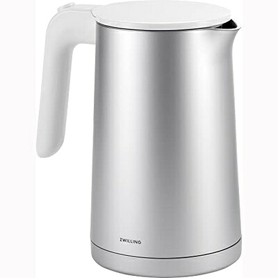 【中古】（新古品） ZWILLING Enfinigy Cool Touch 1リッター 灯し火湯沸かし コードレス 紅茶湯沸かし\u0026お湯 しろがね色