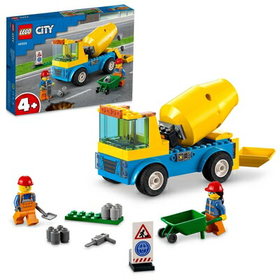 【中古】（新古品） レゴ(LEGO) シティ ミキサー車 60325 手あそび 立ちはだかる 差し上げ物 街づくり 乗物 のりもの 御坊っちゃん うしろ帯 4歳以上