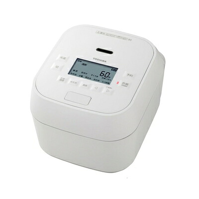 【中古】（新古品） 東芝 TOSHIBA 炊飯器 5.5合 炎匠炊き 真空圧力IH グランホワイト RC-10HGW-W｜ベアホームズ