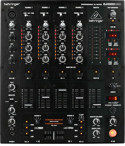【中古】 べリンガー DJミキサー 5ch USBオーディオインターフェース PRO MIXER DJX900USB｜ベアホームズ