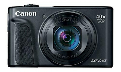 【中古】(新古品) Canon コンパクトデジタルカメラ PowerShot SX740 HS ブラック 光学40倍ズーム/4K動画/Wi-Fi対応 PSSX740HSBK|ベアホームズ