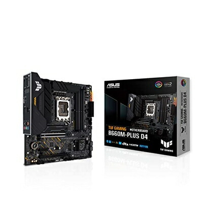 【中古】（新古品） ASUS INTEL 第12時人 中央処理装置 ( LGA1700 ) 相応う B660 手当て仕掛ける mATX お母さんゲーム盤 TUF GAMING B660M-PLUS D4 【 品 】