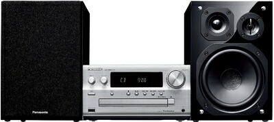 【中古】（新古品） パナソニック CDステレオ取り合わせ Bluetooth相応う ハイレゾ音源相応う Tuned by Technics しろがね色 SC-PMX900-S