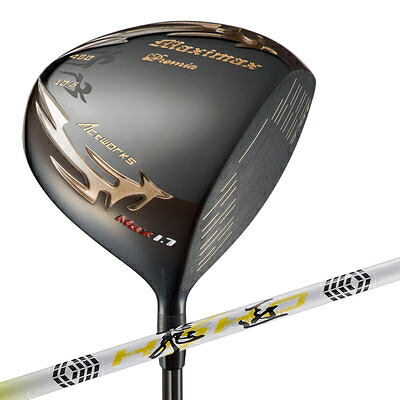 【中古】（新古品） WORKS GOLF(ワークスゴルフ) 超高反発 ドライバー マキシマックス ブラックプレミア MAX1.7 飛匠シャフト 長尺 47インチ 10.5度 S 右利き