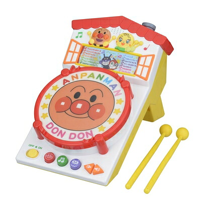 【中古】BANDAI アンパンマン カンタンたのしい! おうちでどんどん アンパンマン 縦約250mm×横約140mm×高さ約150mm