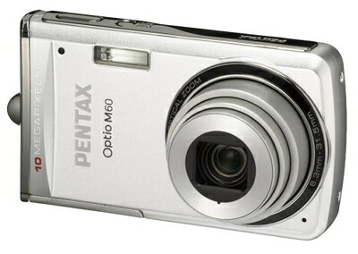 【中古】 PENTAX デジタルカメラ Optio (オプティオ) M60 シルバー 1000万画素 光学5倍ズーム OPTIOM60S｜ベアホームズ 10,261円