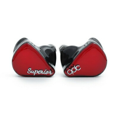 【中古】（新古品）キューディーシー(qdc) SUPERIOR Vermilion Red [10mmシングルフルレンジダイナミックドライバー搭載イヤホン] 同軸デュアル磁気回路\u0026デュアルキャビティ構造 IEM2pinコネクター採用 ハイレゾ リスニング/モニター/ライブ/ゲーム【QDC-SUPERIOR-R