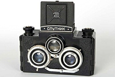 【中古】 ボックス+パスポート+【商品説明】書Sputnik film camera stereo 二眼|ベアホームズ