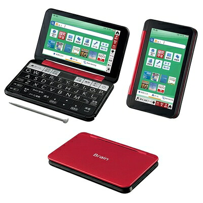 【中古】 シャープ 電子辞書 BRAIN 高校生モデル(6教科対応) PW-H2-R(レッド系) 202発売モデル|ベアホームズ