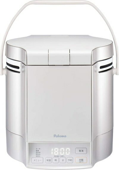 【中古】（新古品） パロマ ガス炊飯器 炊きわざ PR-M18TV -LPG (1.8L/10合炊き) 【プロパンガス(LPG)用】プレミアムシルバー×アイボリー