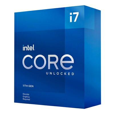 【中古】（新古品） Intel (インテル) Core i7-11700KF 事務机とっ始め中央処理装置 8中核グループ 最大限度5.0GHz アン鍵を掛ける相応う LGA1200 (インテル500続きもの＆選りわける400続きものの心付け書き割り) 125W
