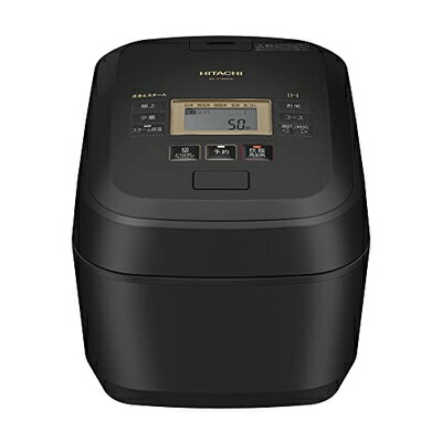 【中古】（新古品） 日立(HITACHI) 炊飯器 5.5合 圧力&スチームIH 蒸気カット RZ-V100FM K フロストブラック 八代目儀兵衛 監修 日本製 大火力 沸騰鉄釜 ふっくら御膳