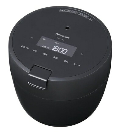 【中古】（新古品） パナソニック 炊飯器 5合 圧力IH 新生活 一人暮らし コンパクトサイズ 自動調理鍋 無水調理/低温調理可能 ふた食洗機対応 ブラック SR-CR10A-K