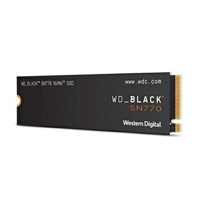 【中古】（新古品） ウエスタンデジタル(Western Digital) 内蔵SSD 2TB WD Black SN770 ゲーム向け PCIe Gen4 M.2-2280 NVMe WDS200T3X0E-EC【品】 45,450円