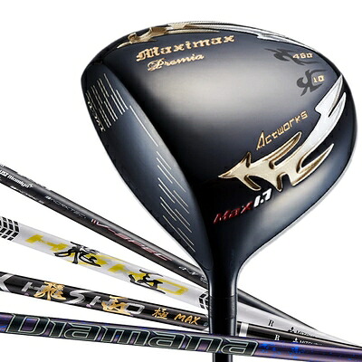 【中古】（新古品） WORKS GOLF(ワークスゴルフ) 左用 超高反発ドライバー レフティ マキシマックス ブラックプレミア MAX1.7 飛匠極MAX 短尺 43.5インチ 10度 SR 左利き