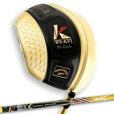 【中古】（新古品） KV-1 TICNゴールド 9.5° フレックスSR 46インチ キバ ドライバー