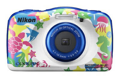 【中古】(新古品) Nikon デジタルカメラ COOLPIX W100 防水 W100MR クールピクス マリン|ベアホームズ