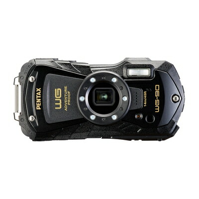 【中古】（新古品） PENTAX WG-90 黒いこと 本格雨合羽デジタル写真機 14m雨合羽 (年代順の連続2第四次元) 1.6m耐衝撃 防塵 -10℃耐寒 アウトドアで放射能するタフネスボディ CALS流行り物積み上げるで 一こま書きとどめるなど広々とした商行為一こまで放射能