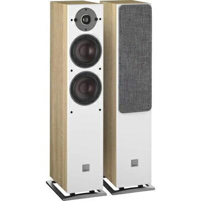 【中古】（新古品） DALI ダリ OBERON 5 フロアスタンディングスピーカー 130?ダブルウーハー OBERON5LO ともし火オーク材 2台1組