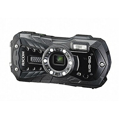【中古】（新古品） RICOH 雨合羽デジタル写真機 RICOH WG-50 黒いこと 雨合羽14m耐ぼうぜん自失1.6m耐寒-10度 RICOH WG-50 BK 04571