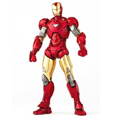 【中古】（新古品） 特撮リボルテック024 アイアンマン2 アイアンマンマーク6 ノンスケール ABS&PVC製 塗装済み アクションフィギュア