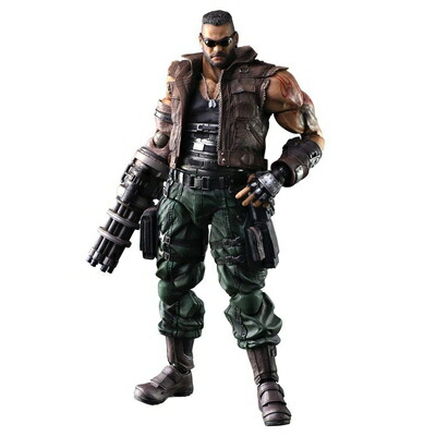 【中古】（新古品） ファイナルファンタジーVII リメイク PLAY ARTS改 バレット・ウォーレス Version 2 PVC製 塗装済み可動フィギュア