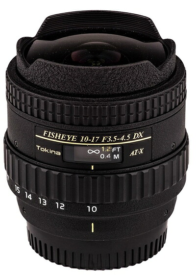 【中古】Tokina ATXAF107DXN 10-17粍 f/3.5-4.5 AF DX 広角レンズ Nikon Digital SLR用 黒いこと