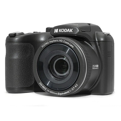 【中古】 KODAK PIXPRO AZ255-BK 16MP Digital Camera 25X Optical Zoom 24mm Wide Angle Lens Optical Image Stabilization 1080P Full HD Video 3" LCD Vlogging Camera (Black)|ベアホームズ